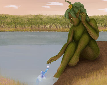 ** &quot;Dryad by the Lake&quot;